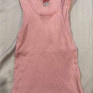 Soffe‎ Pink Ribbed Tank Top
